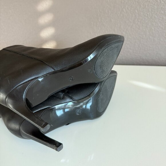Calvin Klein Women's Senly Stiletto Heel Dress Black Booties - Picture 6 of 15